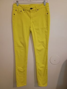 rag&bone  Bright Yellow Skinny Pants Sz 29